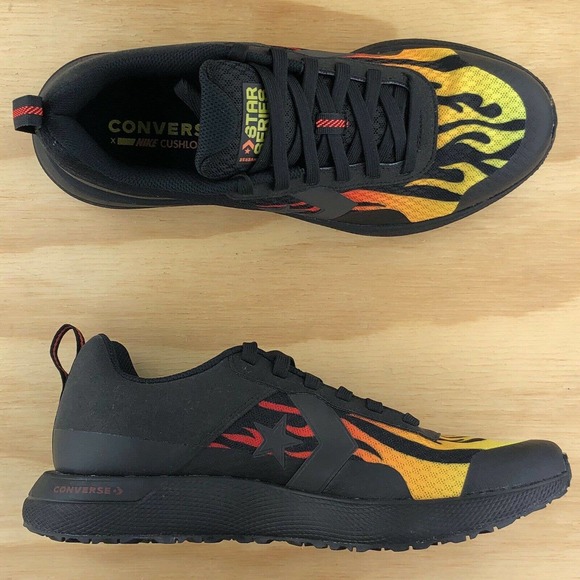 Converse Star Series Run Black Flames Basketball - Picture 3 of 9